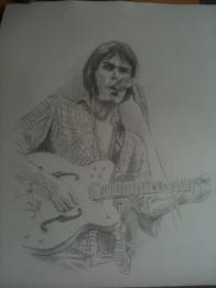 potlood; Neil Young